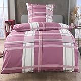 MALIKA 2 teilige kuschelige Baumwolle Soft Fein Biber Bettwäsche 135x200 +...