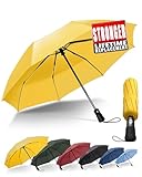 Chakipee Kompakter Reise Regenschirm Groß Sturmfest – Automatik...