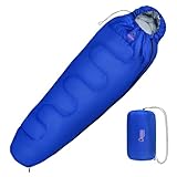 ALPIDEX Schlafsack Mumienschlafsack 4 Jahreszeiten 225 x 80 cm Duo Therm...