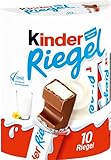 Kinder Riegel - 10 Einzelriegel, einzeln verpackte Schokoriegel,...