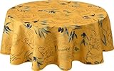 Le linge de Jules Tischdecke, schmutzabweisend, Provence, Gelb, rund, 160...