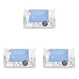 LILLYDOO Baby Feuchttücher mit 99% Wasser, 60 Stück, 100% plastikfreies...