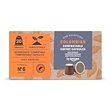 by Amazon Kompostierbare Kaffeekapseln, kompatibel mit Nespresso, 100 %...