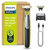PHILIPS OneBlade 360 Face - elektrischer Rasierer & Trimmer, 2x 360...