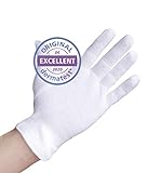 WELL B4® Care Dermatest: Sehr Gut - Baumwollhandschuhe, Weiße Handschuhe...