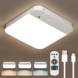 Kambo LED Deckenlampe mit Bewegungsmelder Innen - Dimmbar Deckenleuchte mit...