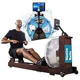 Skandika Wasserrudergerät Lykke | 90° Tank, Holz Rudergerät für...