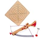 small foot Sportarmbrust aus Holz, Zielscheibe und zwei Pfeilen mit...
