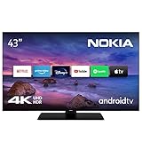 Nokia 43 Zoll (139 cm) 4K UHD Fernseher Smart Android TV (DVB-C/S2/T2,...