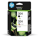 HP 304 (3JB05AE) Multipack Original Druckerpatronen 1xSchwarz,1x Farbe für...