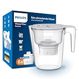 Philips Wasserfilterkanne +6 Geschmack+ Ersatzfilterkartuschen, schneller...
