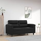 MNISDFL 2-Sitzer Sofa aus Kunstleder mit Metallgestell, Modernes Design...