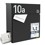 Radius Designer Briefkasten Anthrazit personalisiert – Letterman 6 mit...