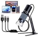 USB-Mikroskop, kompatibel mit iPhone, Android-Handy, Tablet und...