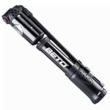 BETO Mini Fahrradpumpe mit Presta/Schrader Ventile,300PSI Fahrrad Luftpumpe...