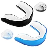 2 Stück Sport Mundschutz Zahnschutz für Boxen Kampfsport Hockey MMA...