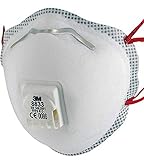 3M Atemschutzmaske, 5-er Pack FFP3 R D, 8833SP, DE-2729-3708-2, Weiß,...