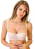 Rosme Lingerie Balconette-BH mit gepolsterten Trägern für Damen,...