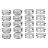 HAMPPLIES 20 Stück Runde Aluminium Cremedosen mit Schraubverschluss...