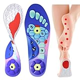 Magnetische Akupressur Einlegesohlen für Damen und Herren - Orthopädische...
