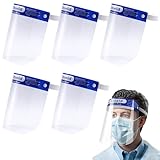 Doukesh 5 Stück Gesichtsschutz, Face Shield mit Anti Beschlag Visier...