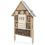 WILDLIFE HOME Insektenhotel XXL Stehend Bienenhotel mit Standfuß 79 cm &...