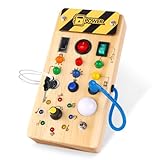 Hoarosall Montessori Spielzeug Busy Board mit LED Lichtschalter Activity...