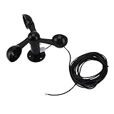 Kelepu Anemometer-Sensor, Windgeschwindigkeits-Becher mit 8 m wasserdichtem...