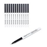 Amazon Basics Ultra Fine Point Permanent Markers, Black, 12-Pack