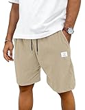 TARAINYA Corduroy Kurze Hosen Herren Baumwolle Kordelzug Shorts Herren...