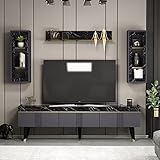 Homidea KARYA Wohnwand – Wohnzimmer TV Set – TV Schrank – TV Lowboard...