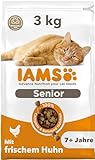 IAMS Senior Katzenfutter trocken mit Huhn - Trockenfutter für ältere...