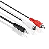 conecto CC50497 Audio Kabel 2X Cinch Stecker auf 3,5mm Stereo Klinke 10,0m...