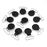 Jacksking Hosenträger-Clips, 10er Pack 25mm Langlebige Runde...