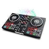 Numark Party Mix II DJ Controller Pult mit 2 Decks, Eingebauten DJ-Lichtern...