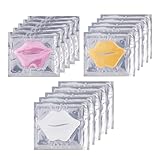 Kollagen Kristall Lippenmasken Set, 3 Arten 15pcs Feuchtigkeitsspendende...