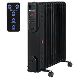 Juskys Elektroheizung Ölradiator 2500 Watt - Heizung elektrisch mit 3...