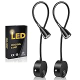 Leselampe,2PCS LED-Bettleuchten für die Wandmontage;Nachttischlampen mit...