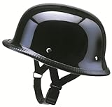 Redbike Braincap Halbschalenhelm RK 300 schwarz ohne ECE M