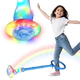 TOPRUNYI Swing Wheel mit Lichtrad,Springring Fußkreisel Kinder mit...