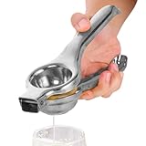Zitronenpresse, Zitronenpresse aus Edelstahl | Manuelle Zitruspresse und...