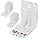 KOTARBAU® 25er Set Winkel Winkelverbinder 60x60x45 mm Schwerlastwinkel aus...