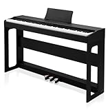 LEADZM 88 Tasten Digital Piano, Voll Gewichtete Tastatur, E-Piano mit...