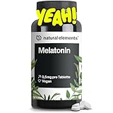 natural elements Melatonin – 365 Tabletten – 0,5mg Melatonin pro...