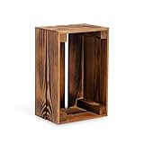 PINEEA Holzkiste Mini Vintage Geflammt 30x20x15 - Weinkisten Holz Vintage -...