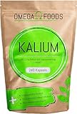 Kalium Hochdosiert - 240 Kalium Kapseln - Vegan - 682,2mg Kalium pro...