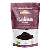 Bio Acai Pulver – 200 g gefriergetrocknetes Acai-Beeren Pulver...