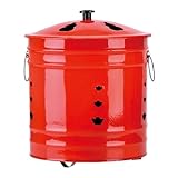 Feuerkanne Mit Deckel | Metallfass Mit Ergonomischem Griff | Funkenfester...