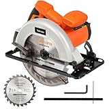 Yunirvana 1400W Kreissägen, Maximale 6000RPM, Einstellbare Schnitttiefe...