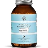 Creapure® Creatin Monohydrat von QIDOSHA®, 240 Stk im Apothekerglas,...